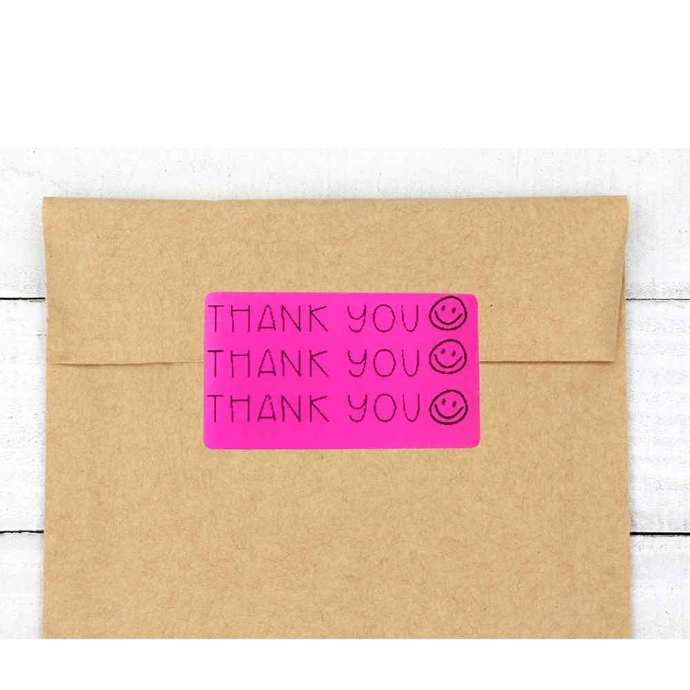 THANK YOU SMILEY STICKERS $5 per 100 stickers